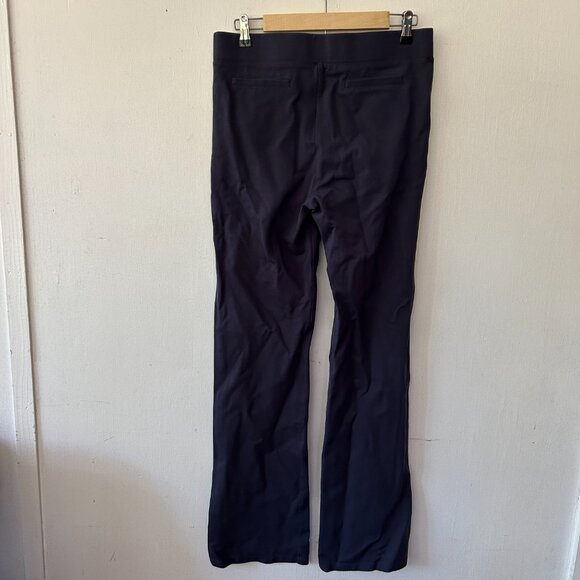 Betabrand Pull On Trousers Womens Large Long Pants Navy Pockets Stretch - Picture 6 of 8
